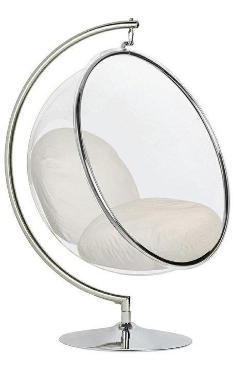 Fotel BUBBLE STAND VELVET poduszka beżowa Fotel BUBBLE STAND VELVET poduszka beżowa