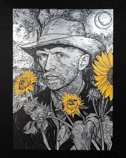 Obraz VAN SUNFLOWER 96x121 cm Obraz VAN SUNFLOWER 96x121 cm