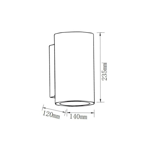 Kinkiet V-TAC BETON 2xGU10 LED Okrągły Jasno Szary IP20 VT-894 Kinkiet V-TAC BETON 2xGU10 LED Okrągły Jasno Szary IP20 VT-894