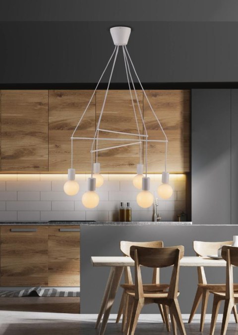 ALTO LAMPA WISZĄCA 6X40W E27 BIAŁY MATOWY ALTO LAMPA WISZĄCA 6X40W E27 BIAŁY MATOWY