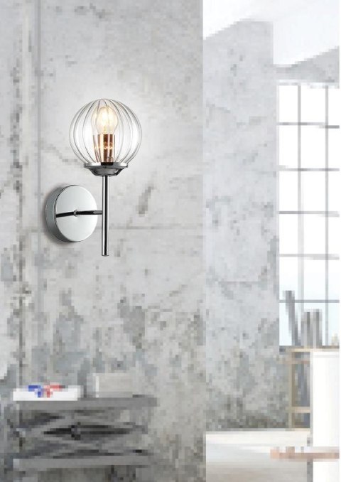 BEST LAMPA KINKIET 1X40W E14 CHROM+MIEDŹ BEST LAMPA KINKIET 1X40W E14 CHROM+MIEDŹ