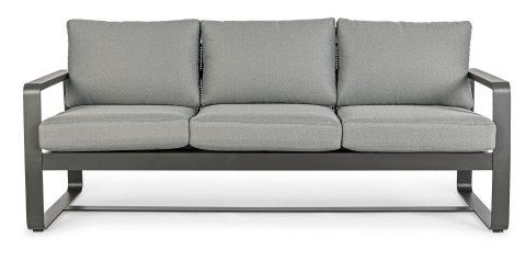 BIZZOTTO sofa 3-osobowa ogrodowa MERRIGAN szara