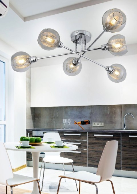 DIXI LAMPA SUFITOWA 6X40W E14 CHROM DIXI LAMPA SUFITOWA 6X40W E14 CHROM