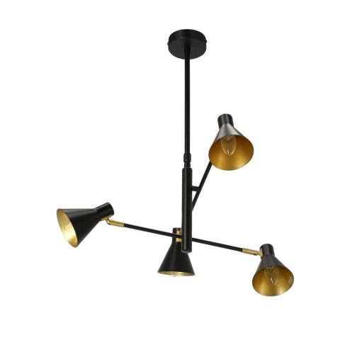 LESS LAMPA WISZĄCA 4X40W E14 CZARNY MATOWY