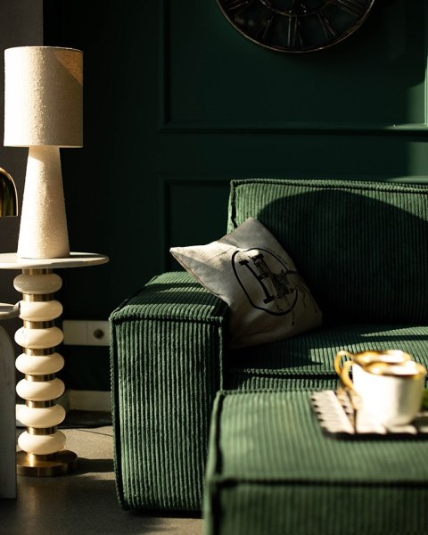 Narożnik PILLOW M prawy z funkcją spania zielony