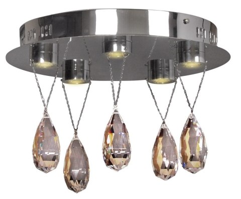 PRISMA LAMPA SUFITOWA PLAFON 5X3W LED CHROM PRISMA LAMPA SUFITOWA PLAFON 5X3W LED CHROM