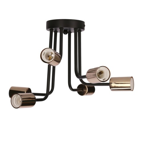 SPILL LAMPA WISZĄCA 6X60W E27 CZARNY