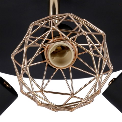 ACROBAT LAMPA SUFITOWA PLAFON 3X40W E14 CZARNY KLOSZ ZŁOTY ACROBAT LAMPA SUFITOWA PLAFON 3X40W E14 CZARNY KLOSZ ZŁOTY