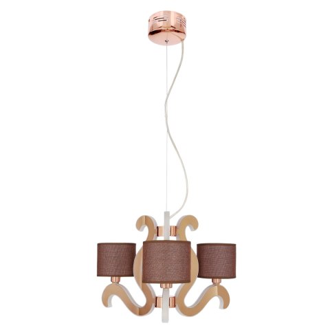 AMBROSIA 3 LAMPA WISZĄCA 3X40W E14 + 18,4W LED MIEDZIANY AMBROSIA 3 LAMPA WISZĄCA 3X40W E14 + 18,4W LED MIEDZIANY