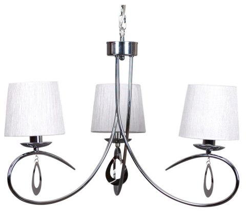 ARNIKA LAMPA WISZĄCA 3X40W E14 CHROM / BIAŁY ARNIKA LAMPA WISZĄCA 3X40W E14 CHROM / BIAŁY