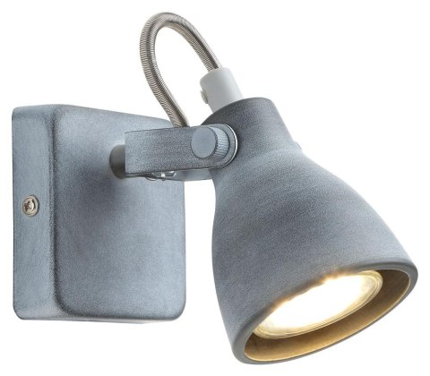 ASH LAMPA KINKIET 1X40W GU10 SZARY MAT ASH LAMPA KINKIET 1X40W GU10 SZARY MAT