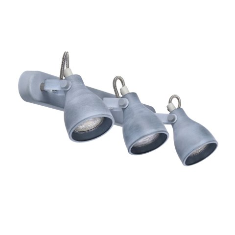 ASH LAMPA SUFITOWA LISTWA 3X40W GU10 SZARY MAT
