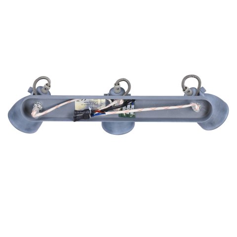 ASH LAMPA SUFITOWA LISTWA 3X40W GU10 SZARY MAT