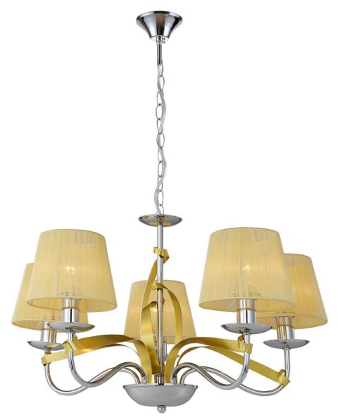 DIVA LAMPA WISZĄCA 5X40W E14 CHROM/ZŁOTY DIVA LAMPA WISZĄCA 5X40W E14 CHROM/ZŁOTY