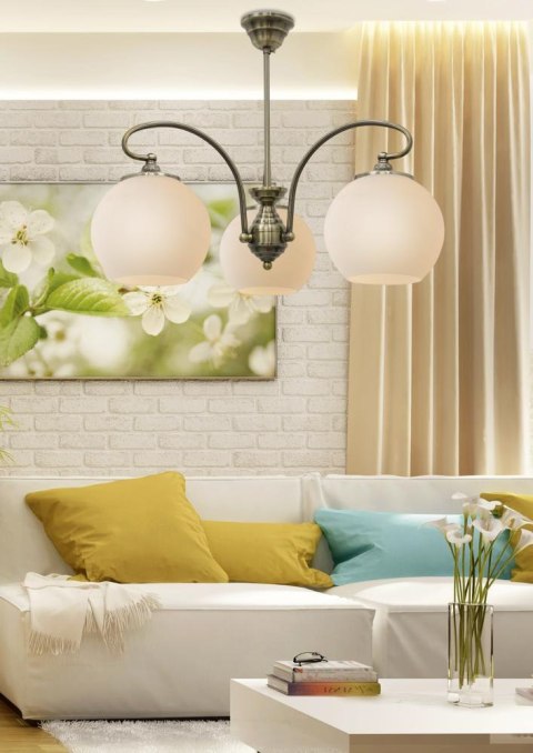 ORBIT LAMPA WISZĄCA 3X60W E27 PATYNOWA MIEDŹ ORBIT LAMPA WISZĄCA 3X60W E27 PATYNOWA MIEDŹ