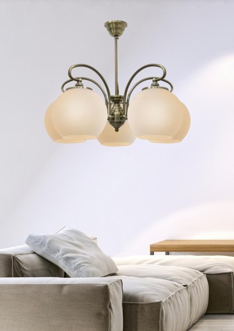 ORBIT LAMPA WISZĄCA 5X60W E27 PATYNOWA MIEDŹ ORBIT LAMPA WISZĄCA 5X60W E27 PATYNOWA MIEDŹ