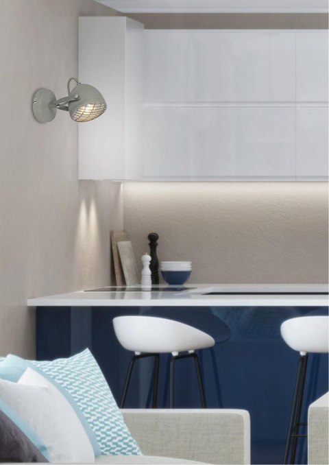 PENT LAMPA KINKIET 1X50W GU10 BETONOWY SZARY PENT LAMPA KINKIET 1X50W GU10 BETONOWY SZARY