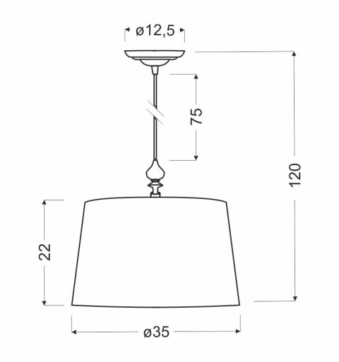 PRIMA LAMPA WISZĄCA CHROMOWY 1X60 E27 ABAŻUR SREBRNY PRIMA LAMPA WISZĄCA CHROMOWY 1X60 E27 ABAŻUR SREBRNY
