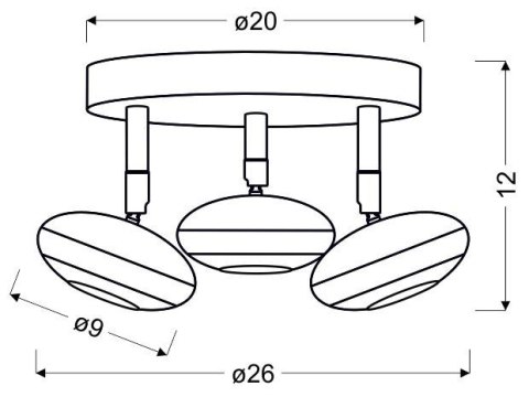SKIPPER LAMPA SUFITOWA PLAFON 3X6W LED COB GŁÓWKA OKRĄGŁA 1E Z PRZEGUBEM KD SYSTEM CHROM SKIPPER LAMPA SUFITOWA PLAFON 3X6W LED COB GŁÓWKA OKRĄGŁA 1E Z PRZEGUBEM KD SYSTEM CHROM