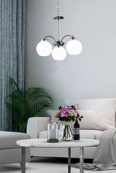 TOBAGO LAMPA WISZĄCA 3X60W E27 SATYNA TOBAGO LAMPA WISZĄCA 3X60W E27 SATYNA