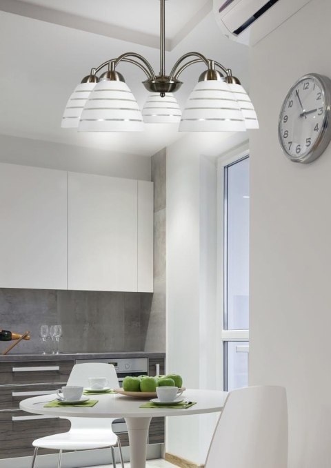 ULI LAMPA WISZĄCA 5X60W E27 SATYNA ULI LAMPA WISZĄCA 5X60W E27 SATYNA