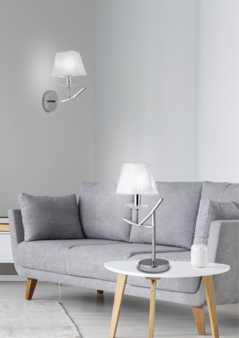 VALENCIA LAMPA KINKIET 1X40W E14 CHROM 15X36 VALENCIA LAMPA KINKIET 1X40W E14 CHROM 15X36