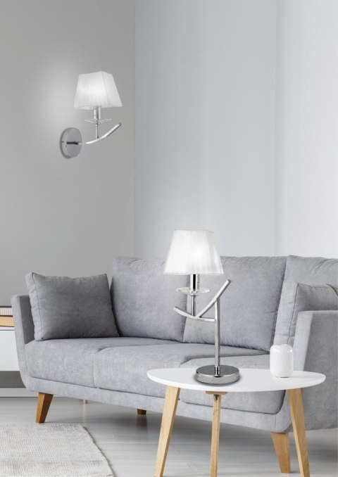 VALENCIA LAMPA KINKIET 1X40W E14 CHROM 15X36 VALENCIA LAMPA KINKIET 1X40W E14 CHROM 15X36