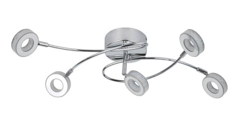 VINOLA LAMPA SUFITOWA PLAFON 5X5W LED CHROM 3000K VINOLA LAMPA SUFITOWA PLAFON 5X5W LED CHROM 3000K