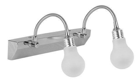 ACRYLIC LED LAMPA KINKIET 2X2W LED CHROM BIAŁY ACRYLIC LED LAMPA KINKIET 2X2W LED CHROM BIAŁY
