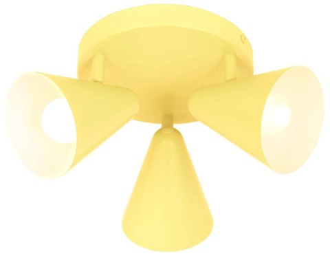 AMOR LAMPA SUFITOWA PLAFON 3X40W E14 BANANOWY AMOR LAMPA SUFITOWA PLAFON 3X40W E14 BANANOWY