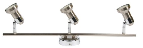 ARKON LAMPA SUFITOWA LISTWA 3X50W GU10 SAT NIKIEL+CHROM BEZ ŻARÓWEK ARKON LAMPA SUFITOWA LISTWA 3X50W GU10 SAT NIKIEL+CHROM BEZ ŻARÓWEK