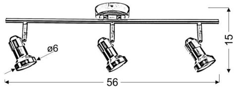 ARKON LAMPA SUFITOWA LISTWA 3X50W GU10 SAT NIKIEL+CHROM BEZ ŻARÓWEK ARKON LAMPA SUFITOWA LISTWA 3X50W GU10 SAT NIKIEL+CHROM BEZ ŻARÓWEK