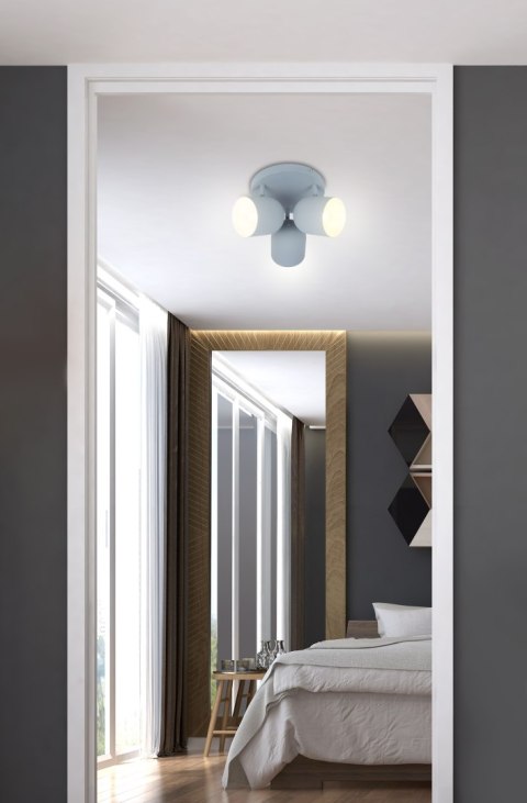 AZURO LAMPA SUFITOWA PLAFON 3X40W E27 SZARY MAT AZURO LAMPA SUFITOWA PLAFON 3X40W E27 SZARY MAT