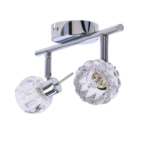 BOMBOLA LAMPA SUFITOWA LISTWA 2X40W G9 CHROM BEZ ŻARÓWEK