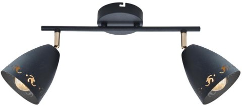 COTY LAMPA SUFITOWA LISTWA 2X40W E14 CZARNY COTY LAMPA SUFITOWA LISTWA 2X40W E14 CZARNY