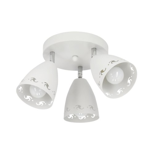 COTY LAMPA SUFITOWA PLAFON 3X40W E14 BIAŁY MAT