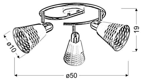 DISCOVERY LAMPA SUFITOWA SPIRALA 3X40W E14 CHROM/BIAŁY DISCOVERY LAMPA SUFITOWA SPIRALA 3X40W E14 CHROM/BIAŁY