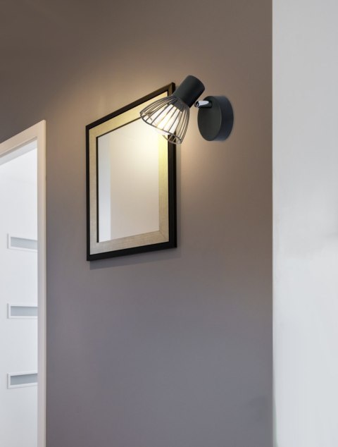 FLY LAMPA KINKIET 1X40W E14 CZARNY
