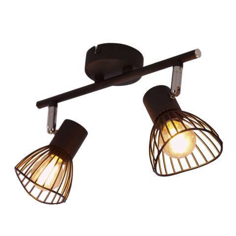 FLY LAMPA SUFITOWA LISTWA 2X40W E14 CZARNY