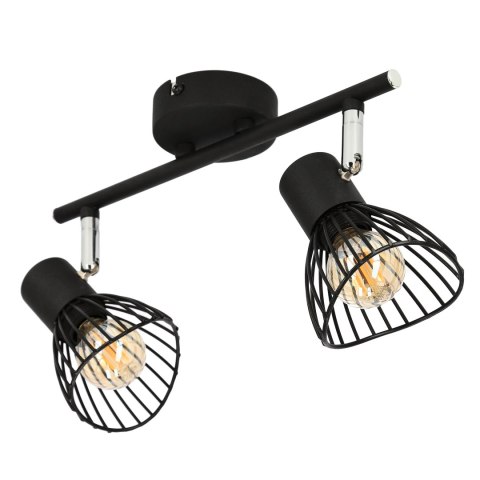 FLY LAMPA SUFITOWA LISTWA 2X40W E14 CZARNY