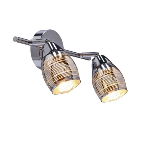 MILTON LAMPA SUFITOWA LISTWA 2X10W E14 LED CHROM