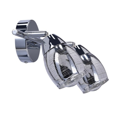 MILTON LAMPA SUFITOWA LISTWA 2X10W E14 LED CHROM