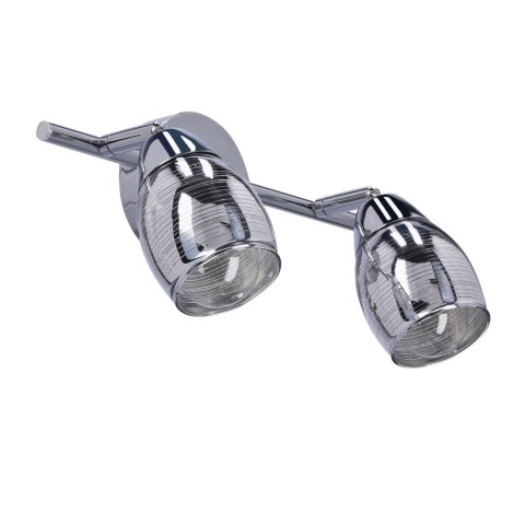MILTON LAMPA SUFITOWA LISTWA 2X10W E14 LED CHROM