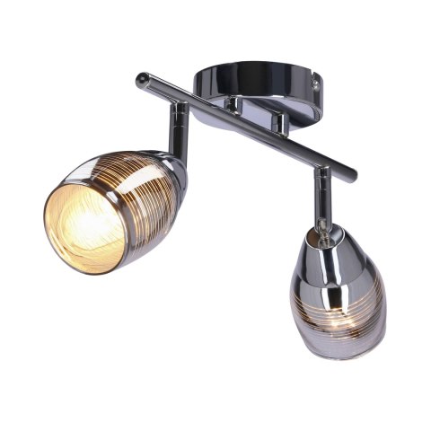 MILTON LAMPA SUFITOWA LISTWA 2X10W E14 LED CHROM