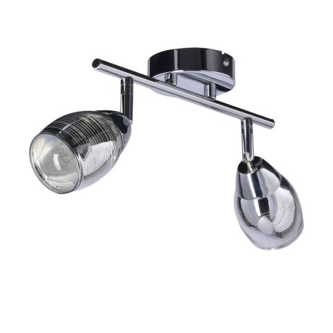 MILTON LAMPA SUFITOWA LISTWA 2X10W E14 LED CHROM