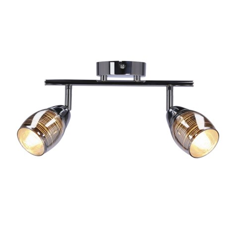 MILTON LAMPA SUFITOWA LISTWA 2X10W E14 LED CHROM
