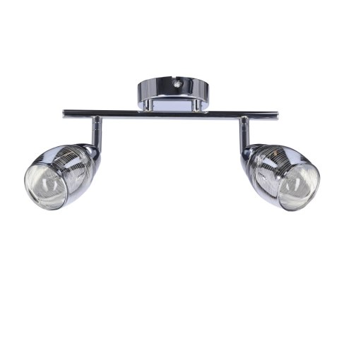 MILTON LAMPA SUFITOWA LISTWA 2X10W E14 LED CHROM