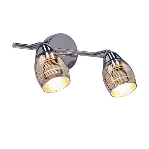 MILTON LAMPA SUFITOWA LISTWA 2X10W E14 LED CHROM