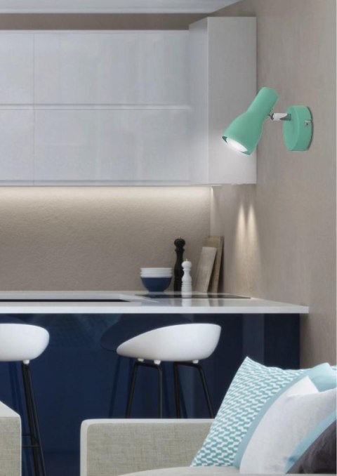 PICARDO LAMPA KINKIET 1X40W E14 MIĘTOWY PICARDO LAMPA KINKIET 1X40W E14 MIĘTOWY