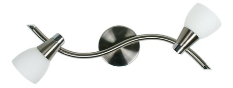 SELIA LAMPA SUFITOWA LISTWA 2X40W G9 NIKIEL MAT/CHROM BIAŁY (BŻ) SELIA LAMPA SUFITOWA LISTWA 2X40W G9 NIKIEL MAT/CHROM BIAŁY (BŻ)